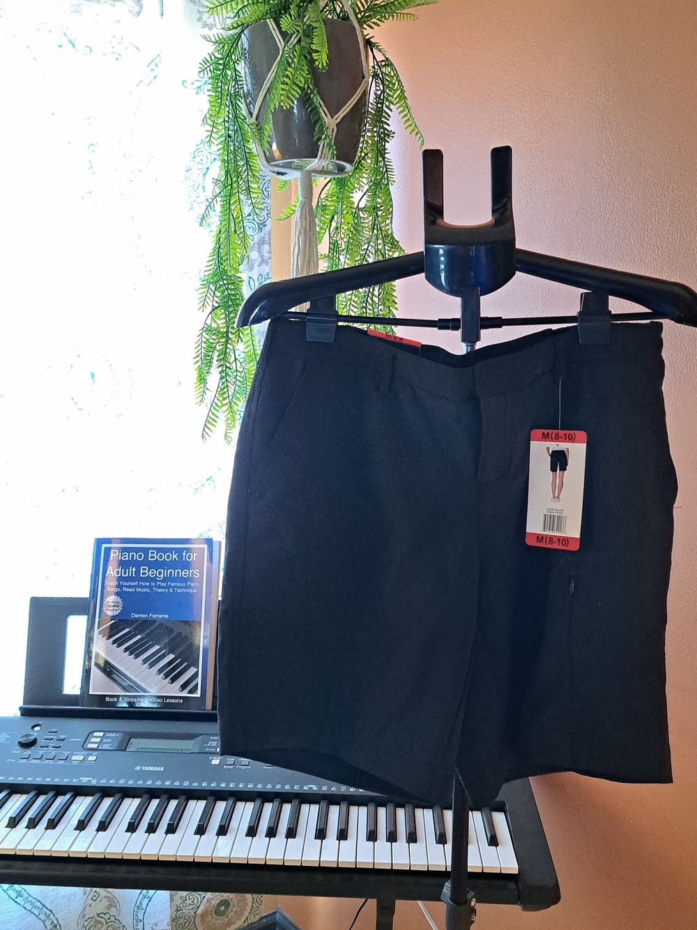 32 Degrees Black Pull-On Dress Bermudas